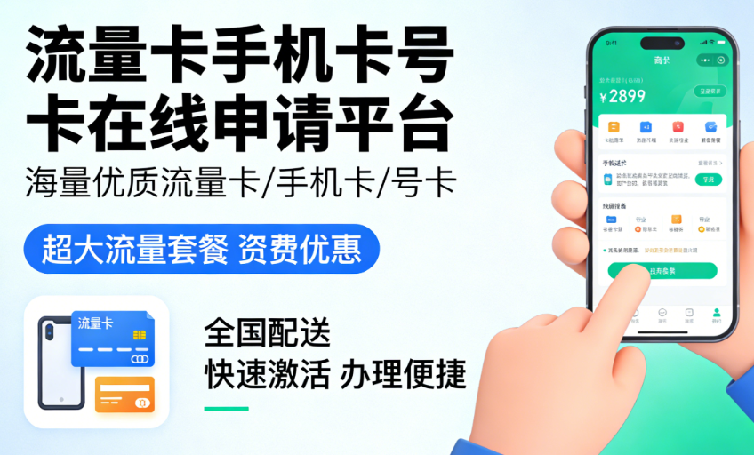 淘卡助手号卡平台 手机卡流量卡在线申请